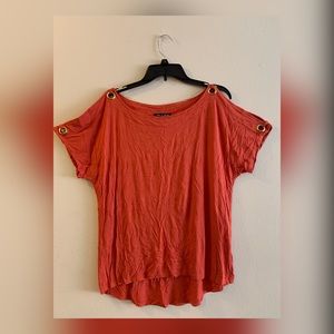Cable & Gauge orange blouse size XL